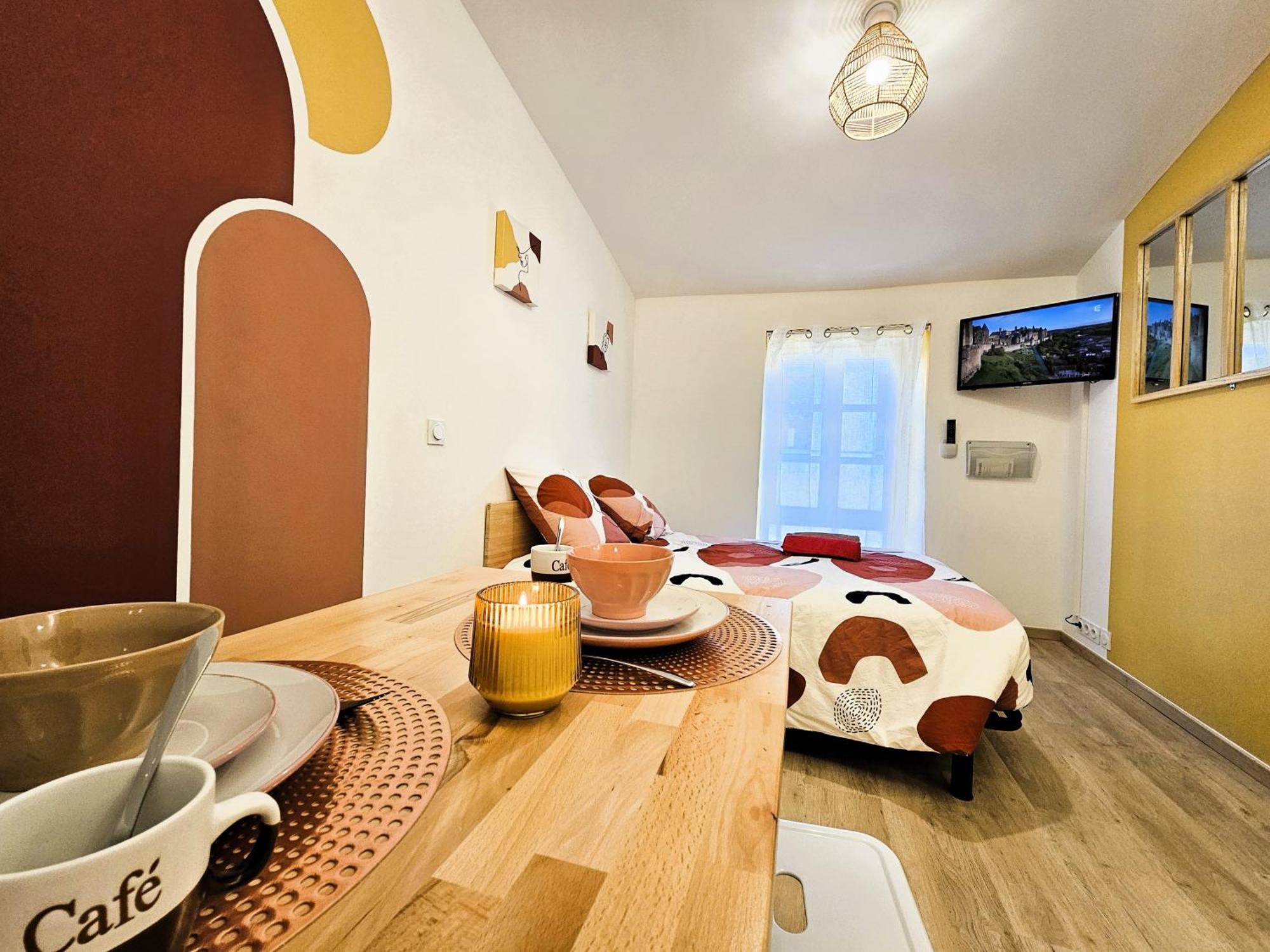 Tout Confort ! Centre-Ville, Climatisation, Parking, Wifi, Calme, Tv Carcassonne Eksteriør bilde